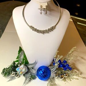 Sisters to the Iconic Brighton, Silver Necklace and Cross Earrings, NWT